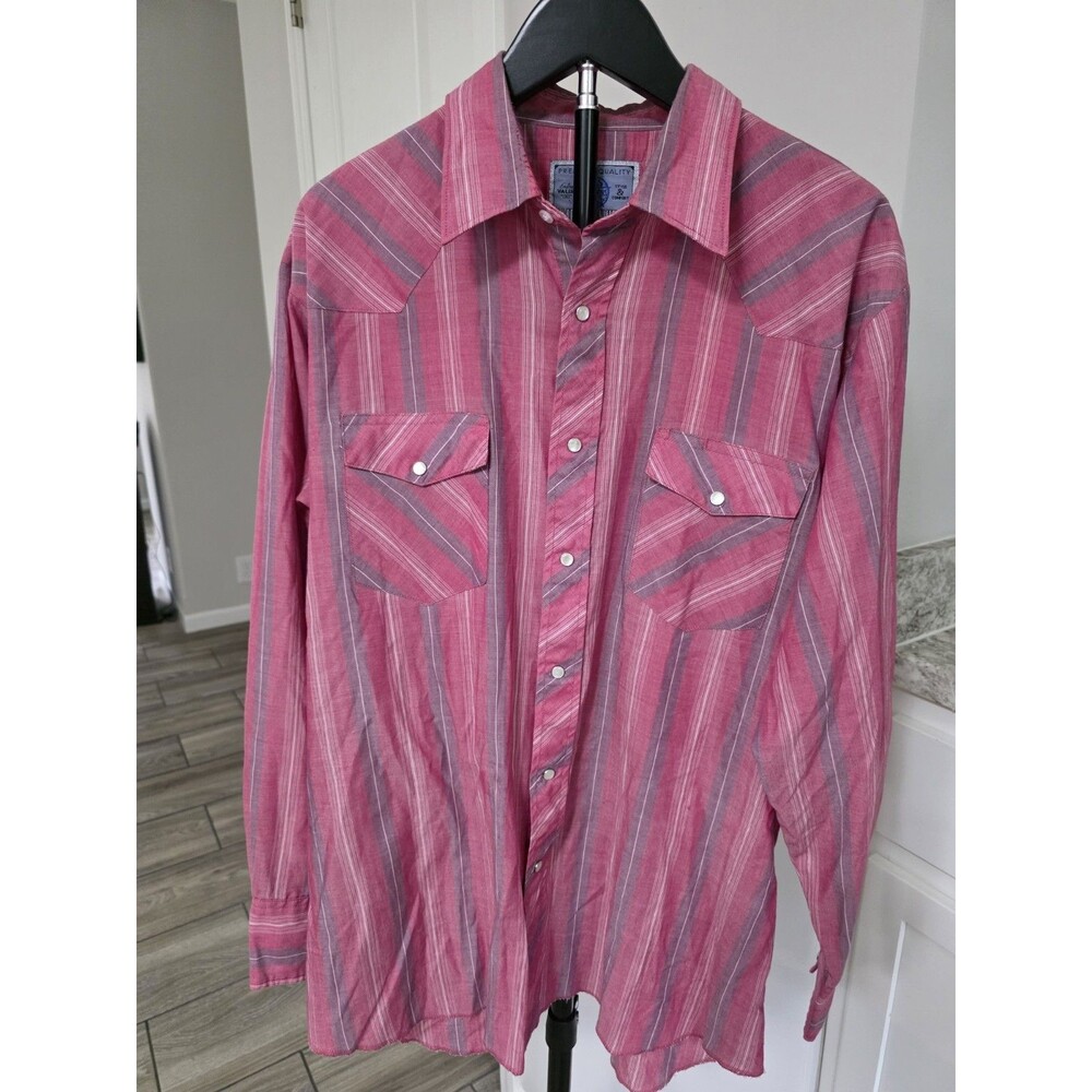 Vintage American Hero Men's Pearl Snap Western Shirt sz L